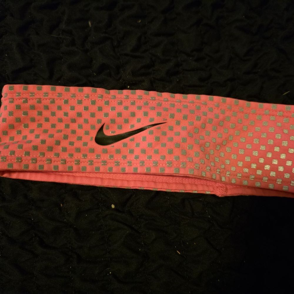 Nike Pink and Gray Headband